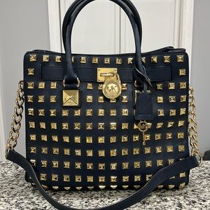Gorgeous rare, Michael Kors, studded Hamilton satchel